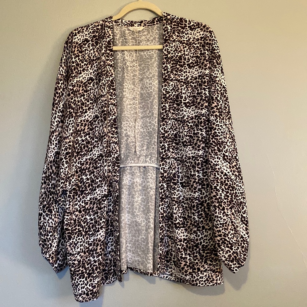 GUC leopard print Sim & Sam cardigan size L/XL